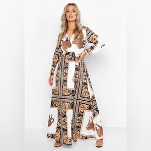PRICE IS FIRM - BOOHOO Plus Chain Print Maxi Dress Size 20
